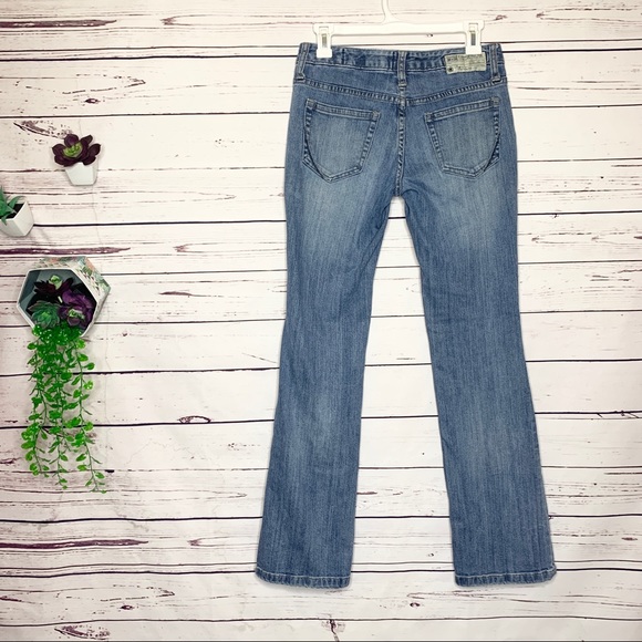 Converse One Star Light Wash Bootcut Jeans Size 2 - Picture 5 of 11